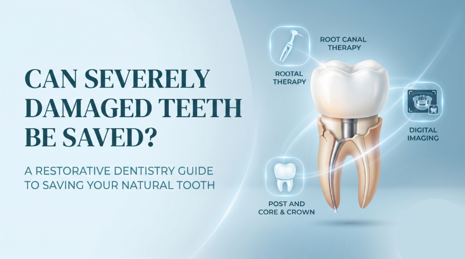 Can Severely Damaged Teeth Be Saved? How Root Canal, Post & Core Treatment Can Preserve Natural Teeth